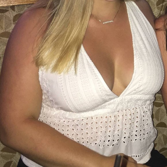 Pull & Bear White Summer Tank Top - Picture 3 of 3